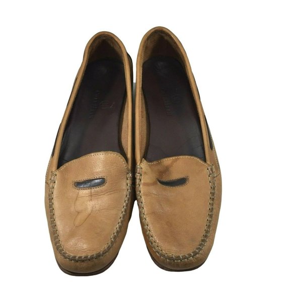 Cole Haan Shoes Womens 7 B Brown Leather Slip On Loafers Flat D17841 Work Casual - Picture 8 of 12